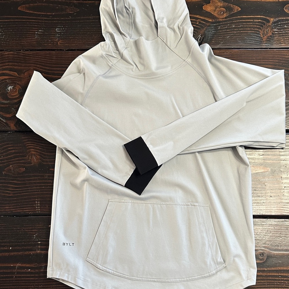 Bylt Basics - Elite+ drop cut pullover- Men's Storm Gray Hoodie